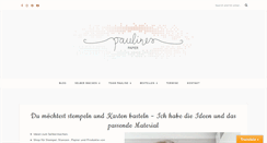 Desktop Screenshot of paulinespapier.de